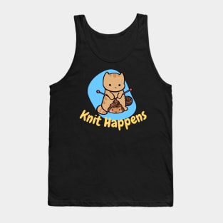 Knit Happens Funny Cat Tank Top